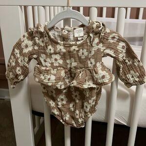 Grayson Collective flower print onesie